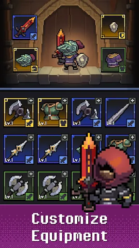 Heroll : Dice Roguelike мод меню скриншот 3